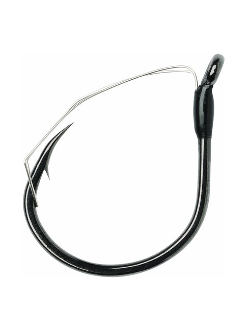 Rapala weedless wacky hook black nickel #2