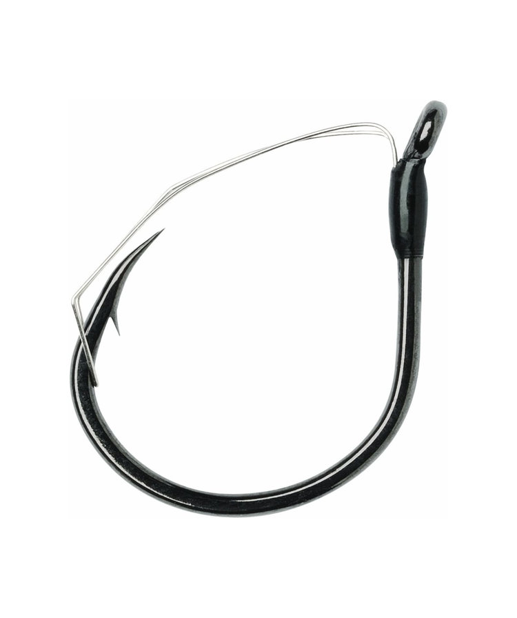 Rapala weedless wacky hook black nickel #2