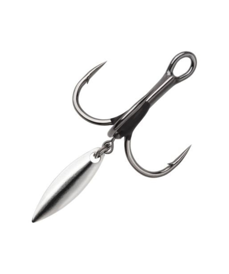 Rapala bladed hybrid treble short 1x black nickle #2