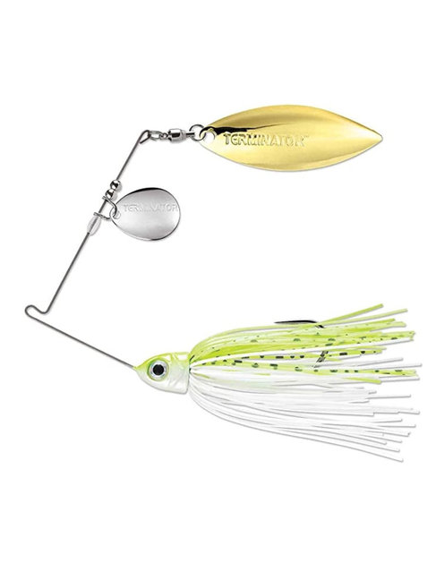 Rapala pro series spinnerbait 3/8 chartreuse and white sh