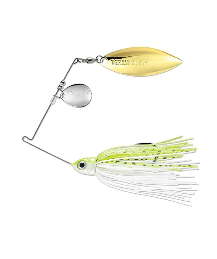 Rapala pro series spinnerbait 3/8 chartreuse and white sh