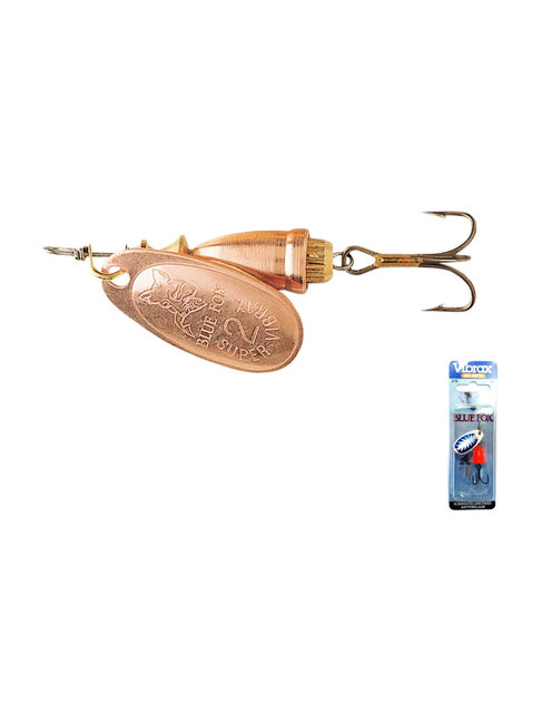 Rapala classic vibrax 02 plated 3/16 copper/copper