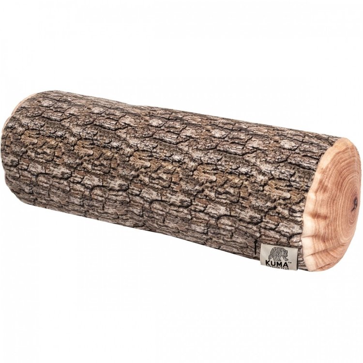 Kuma log pillow woodgrain