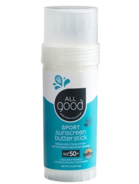 All Good Mineral Sport Sunscreen butter stick spf/fps 50