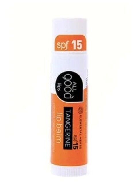 All Good Tangerine Lip Balm spf/fps15
