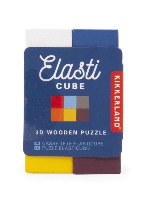 KIKKERLAND Elastic Cube 3D Wooden Puzzle
