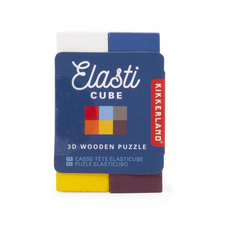 KIKKERLAND Elastic Cube 3D Wooden Puzzle