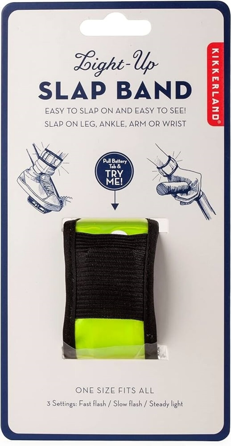KIKKERLAND Light-Up Slap Band