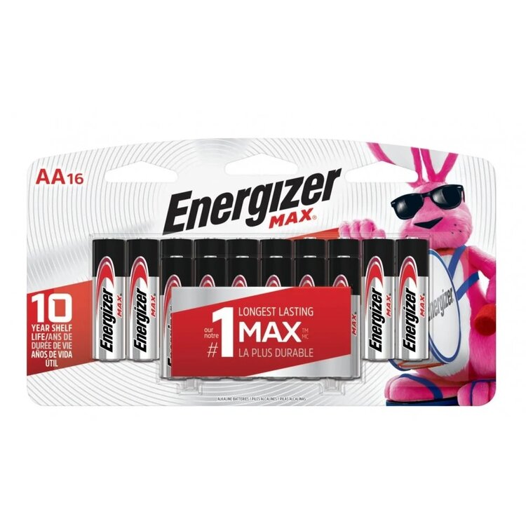 Gentec Energizer Max AA 16-family pack