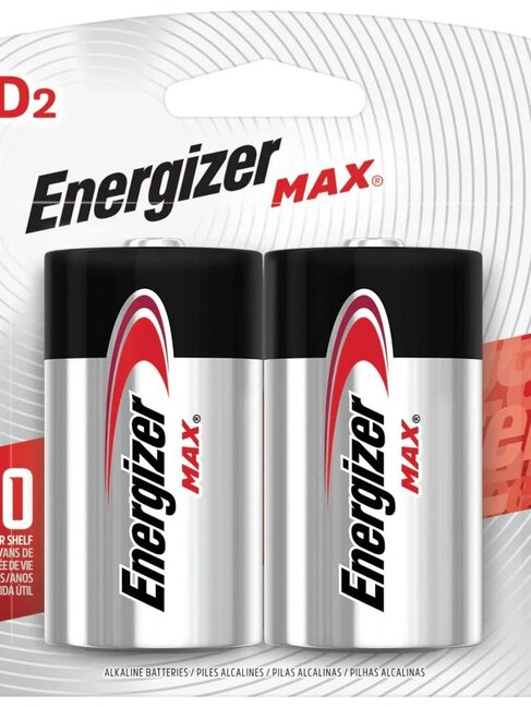 Gentec Energizer Max D 2 Pack