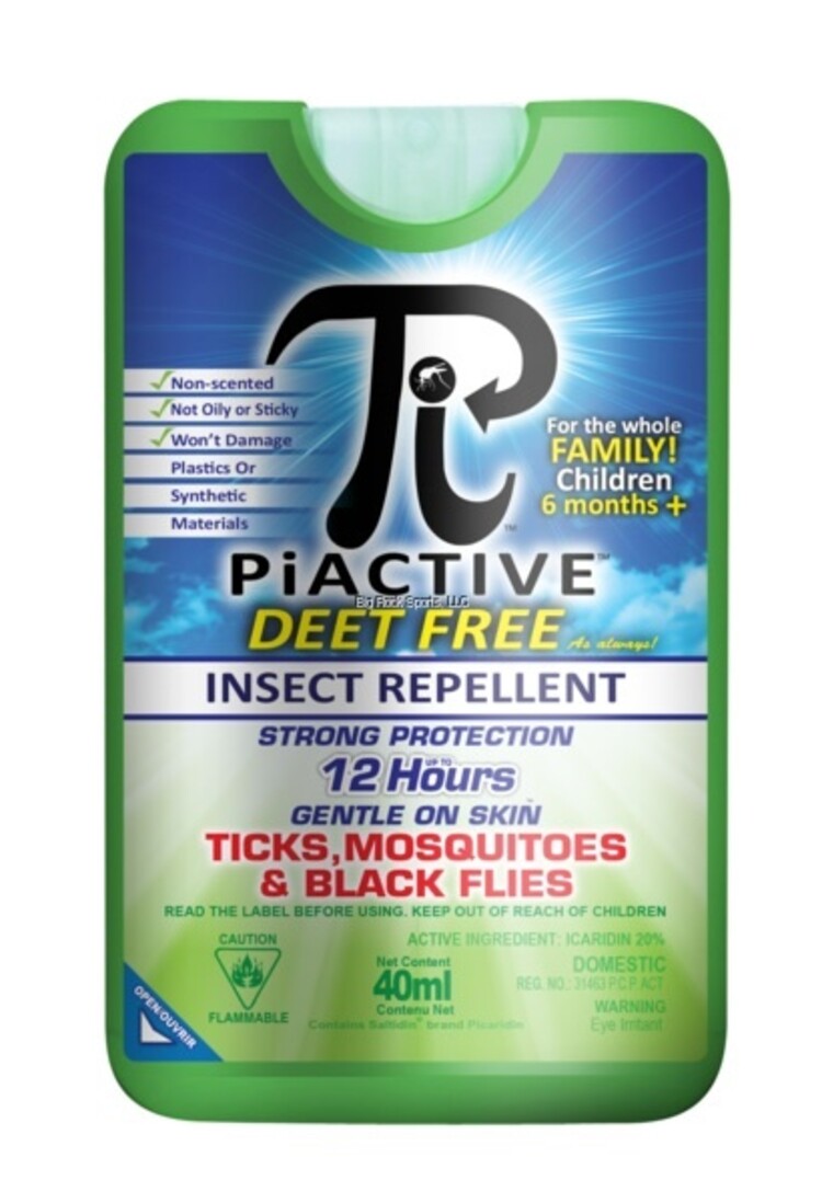 Big Rock Sports Piactive Insect Repellent 40ml Wallet Size Deet Free