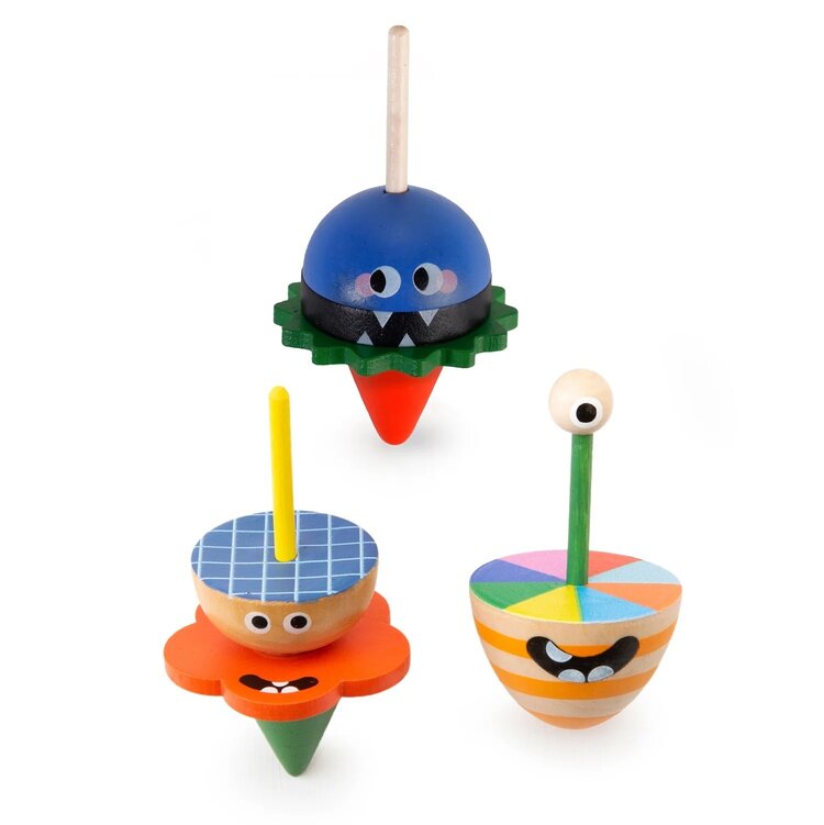 KIKKERLAND Dizzy Monster Spinning Top