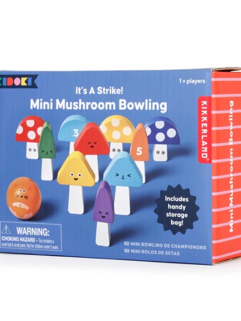 KIKKERLAND Mini Mushroom Bowling