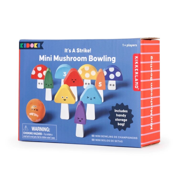 KIKKERLAND Mini Mushroom Bowling