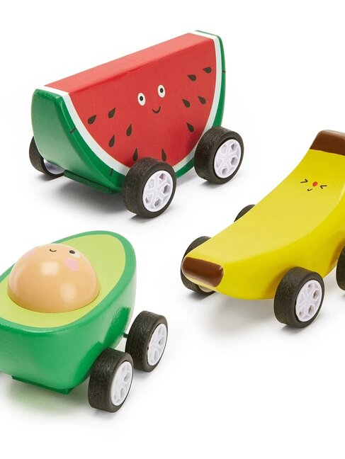 KIKKERLAND Fruit Fun Pullback Cars