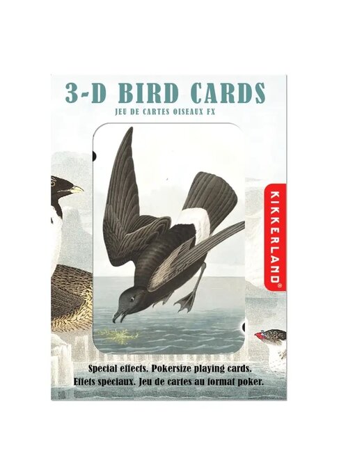 KIKKERLAND 3-D Bird Playing Cards