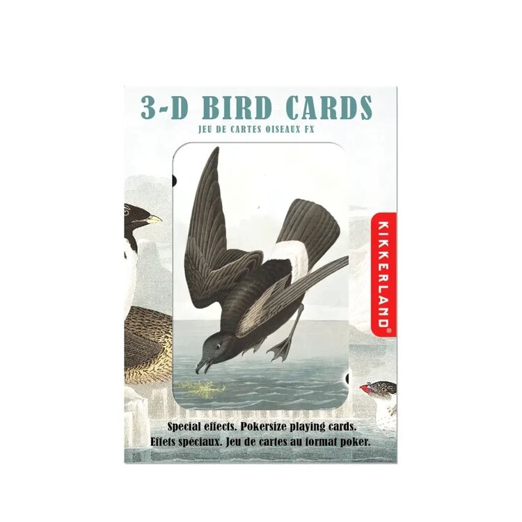 KIKKERLAND 3-D Bird Playing Cards