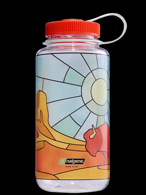 Red Pine Nalgene Stained Glass 32oz Bottle