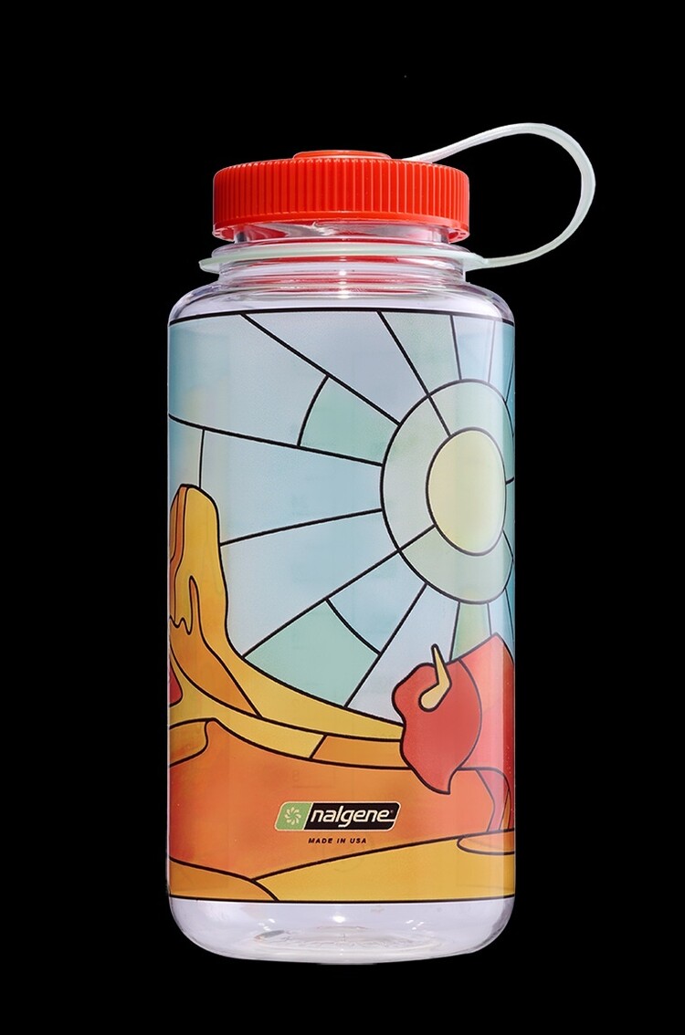 Red Pine Nalgene Stained Glass 32oz Bottle