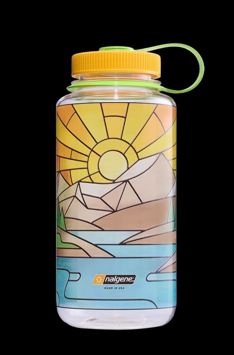 Red Pine Nalgene Stained Glass 32oz Bottle