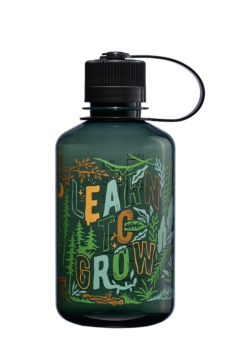 Red Pine Nalgene 16oz Outdoor Narrow Mouth Bottle