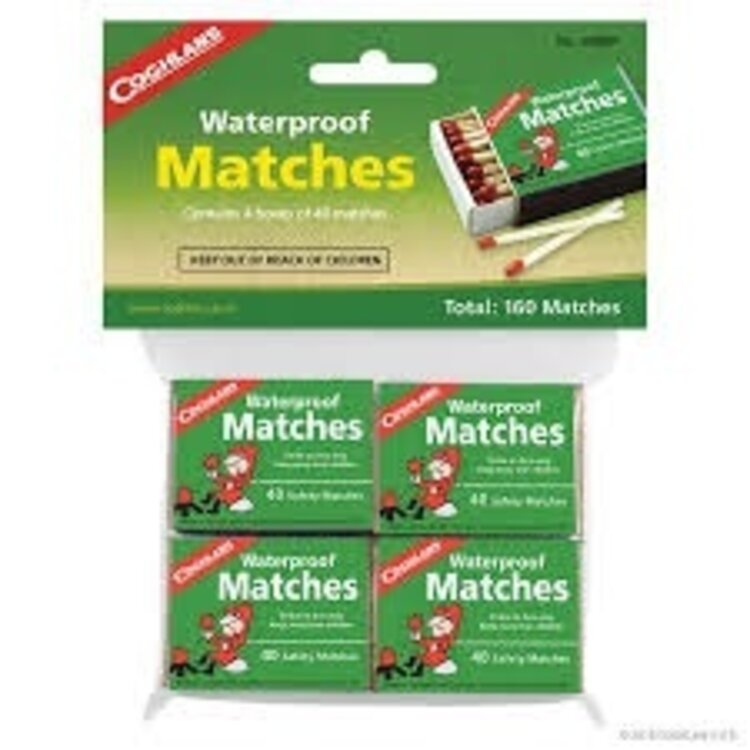 Coghlans Water Proof Matches 4-pack