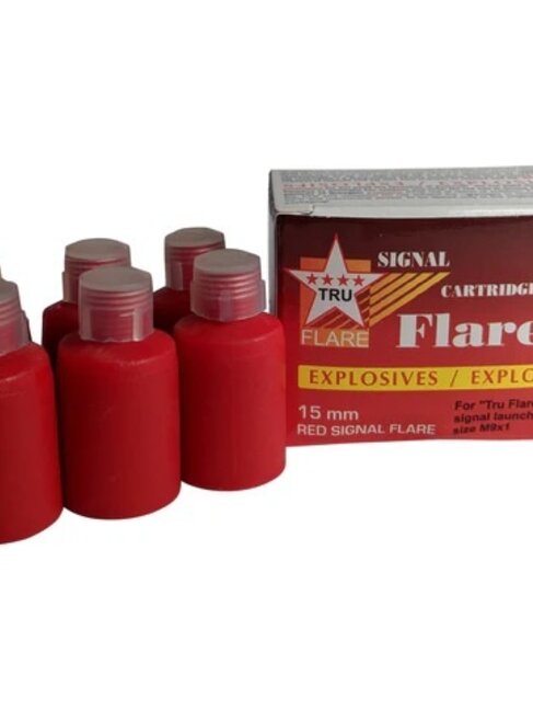 Kodiak Box of 6 15mm Red Signal Flares