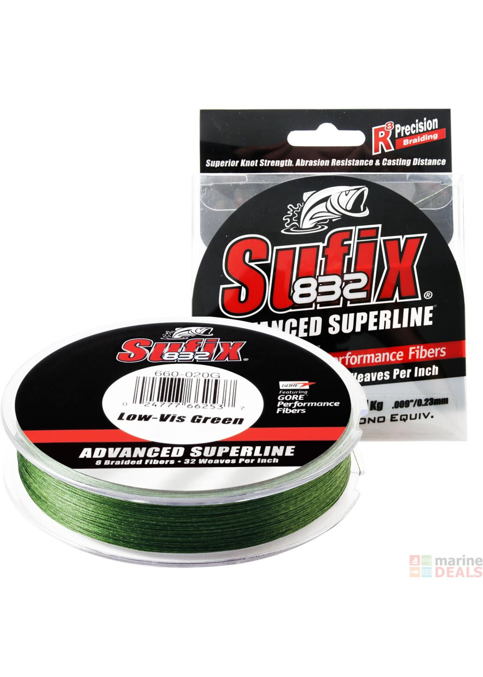 SUFIX BRAID LOW VIS GREEN - Rugged Shoal Outfitters