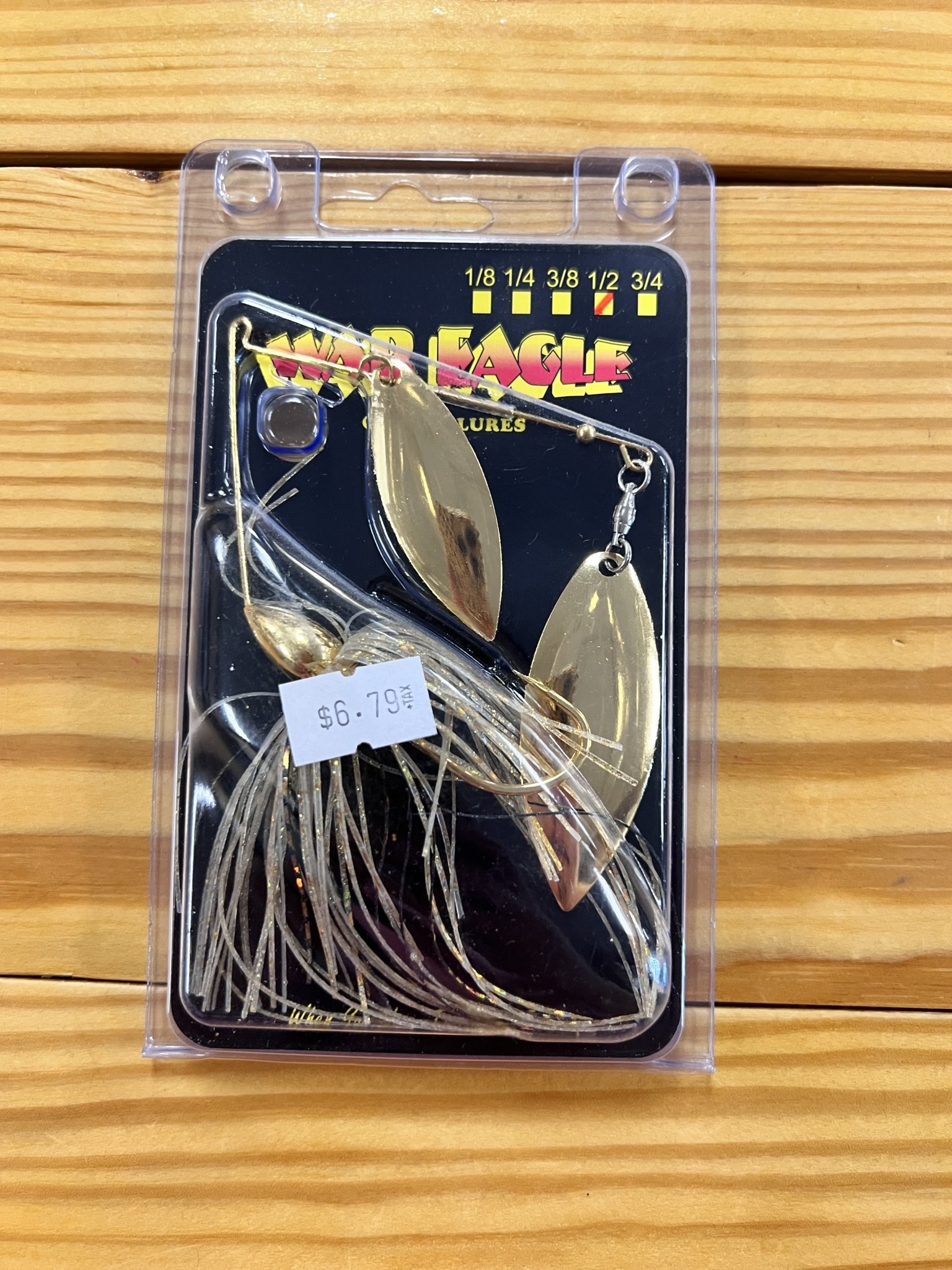 WAR EAGLE WAR EAGLE SPINNERBAIT 1/2OZ GOLD SHINER DW Rugged Shoal