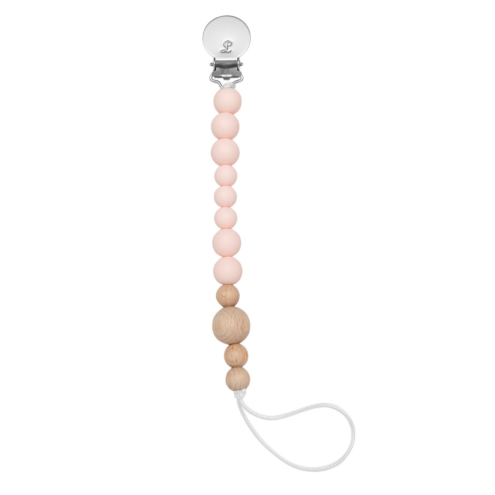 LOULOU LOLLIPOP LOULOU LOLLIPOP COLOUR BLOCK SILICONE & WOOD PACIFIER CLIP