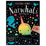 MAKE BELIEVE IDEAS SCRATCH & SPARKLE NARWHALS ACTIVITY KIT