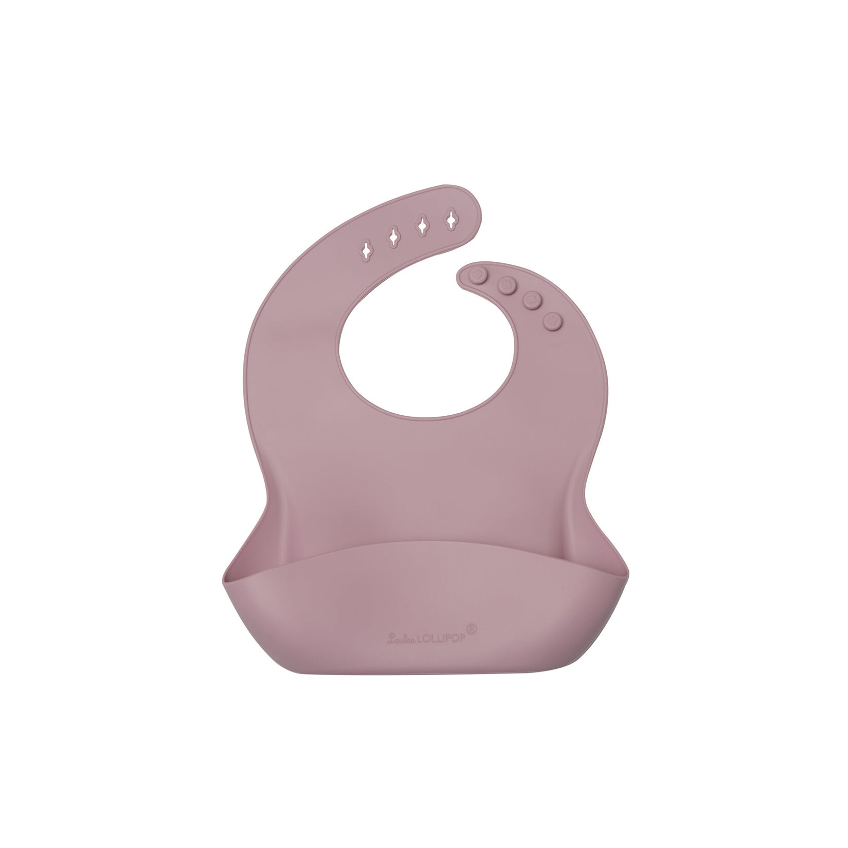 LOULOU LOLLIPOP LOULOU LOLLIPOP SILICONE BIB - SOLID