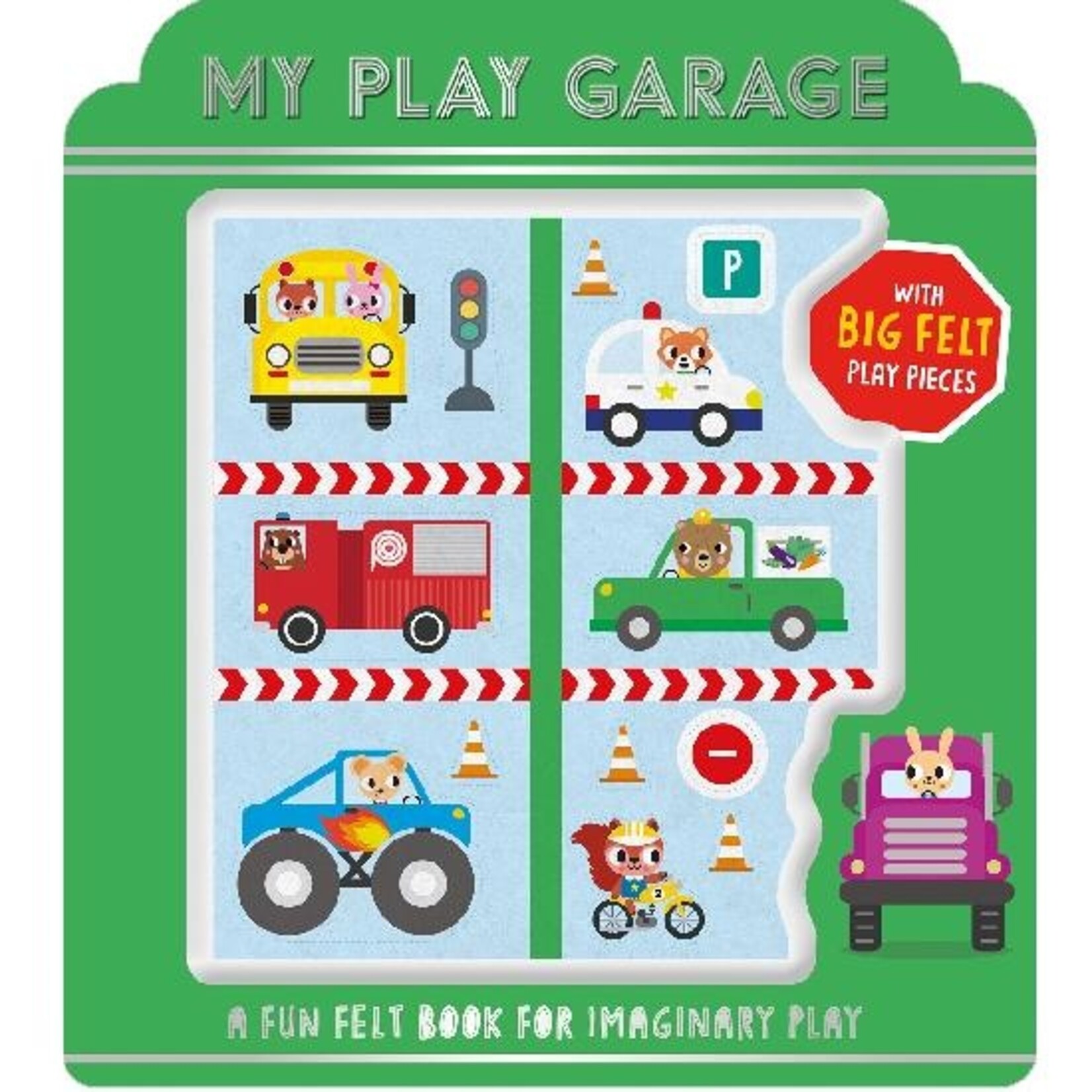 MAKE BELIEVE IDEAS MY PLAY GARAGE -  WITH FELT PIECES