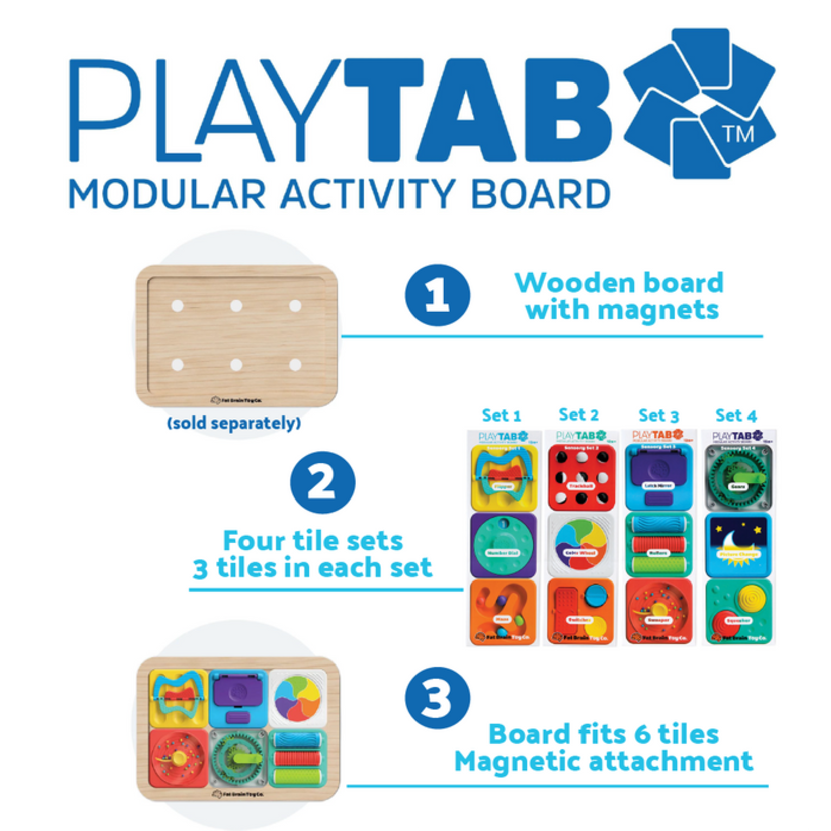 FAT BRAIN TOYS PLAYTAB MODULAR ACTIVITY BOARD