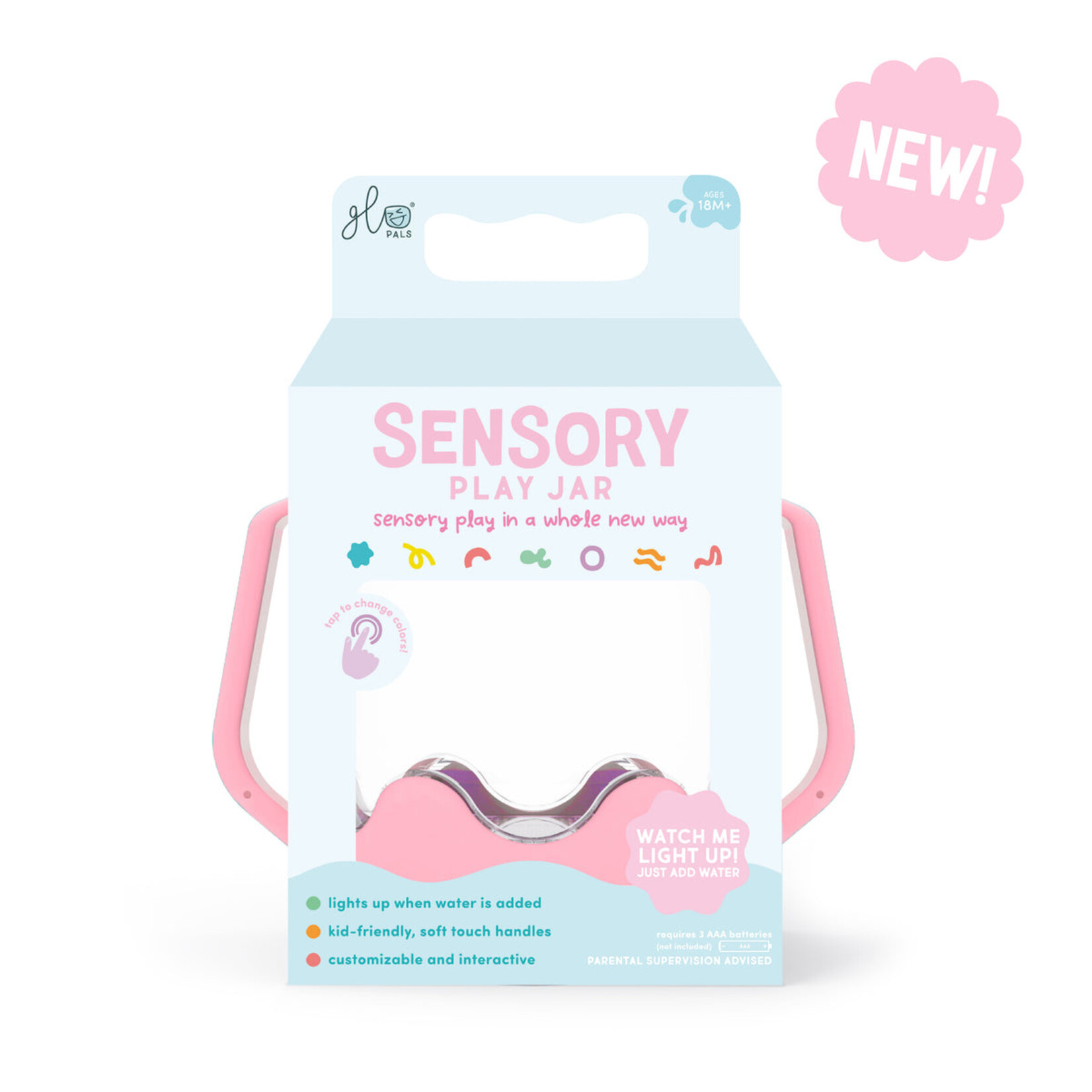 GLO PALS GLO PALS SENSORY LIGHT UP JAR