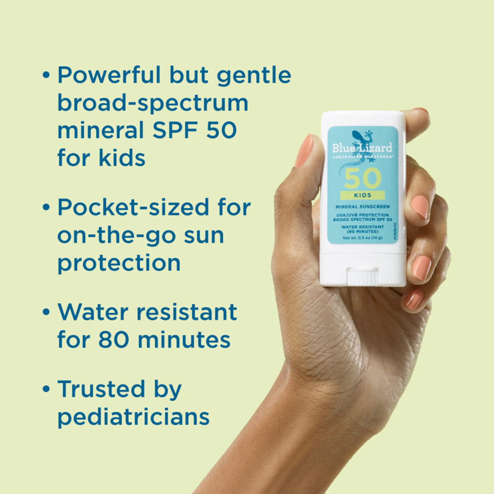 BLUE LIZARD MINERAL SUNSCREEN STICK KIDS 50 SPF