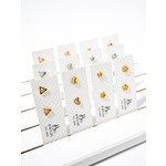 BEL JEWLERY BEL JEWELRY SHAPE OUTLINES STAINLESS STEEL STUD EARRINGS