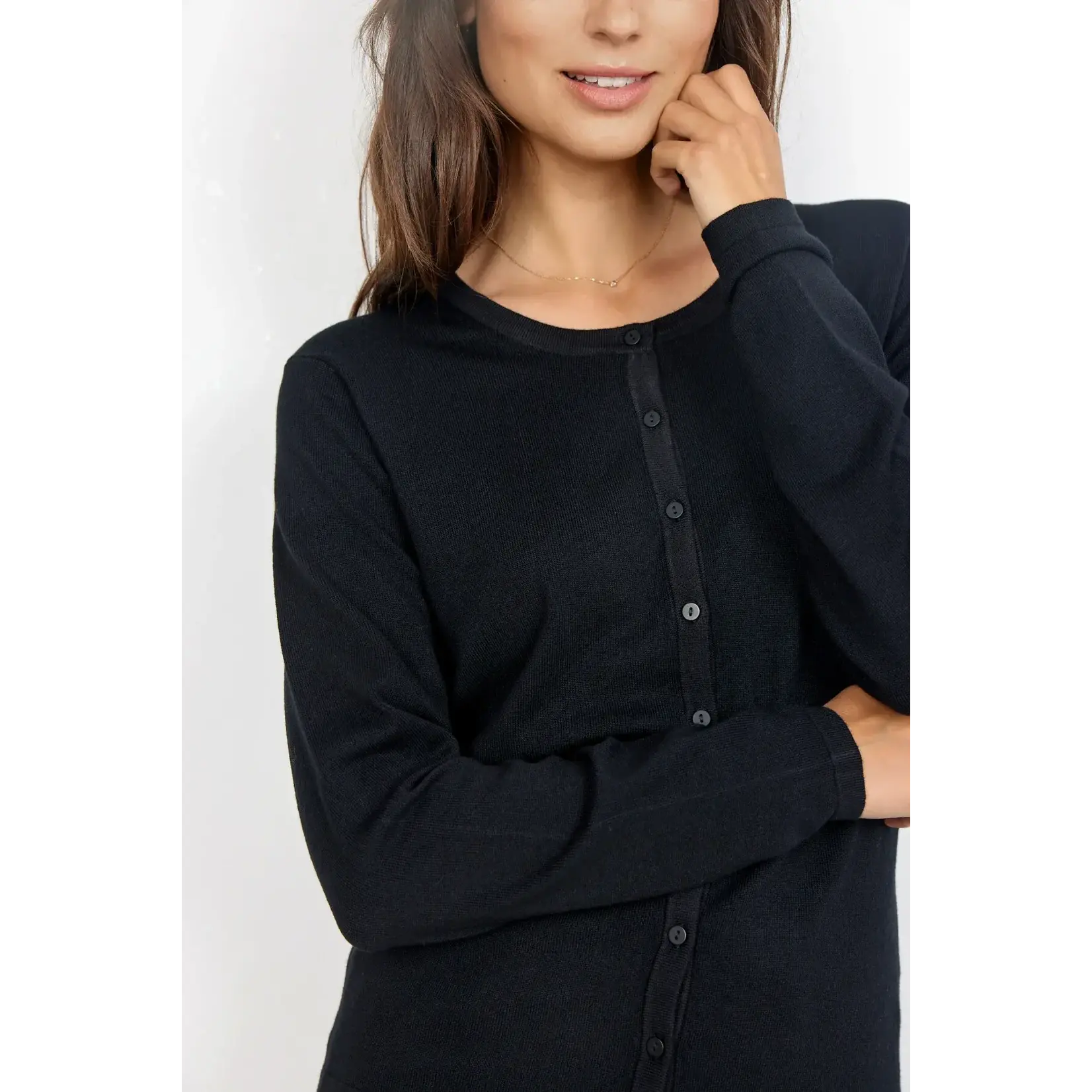 SOYA CONCEPT UNBOUTIQUED SOYA CONCEPT DOLLIE 446 CARDIGAN BLACK