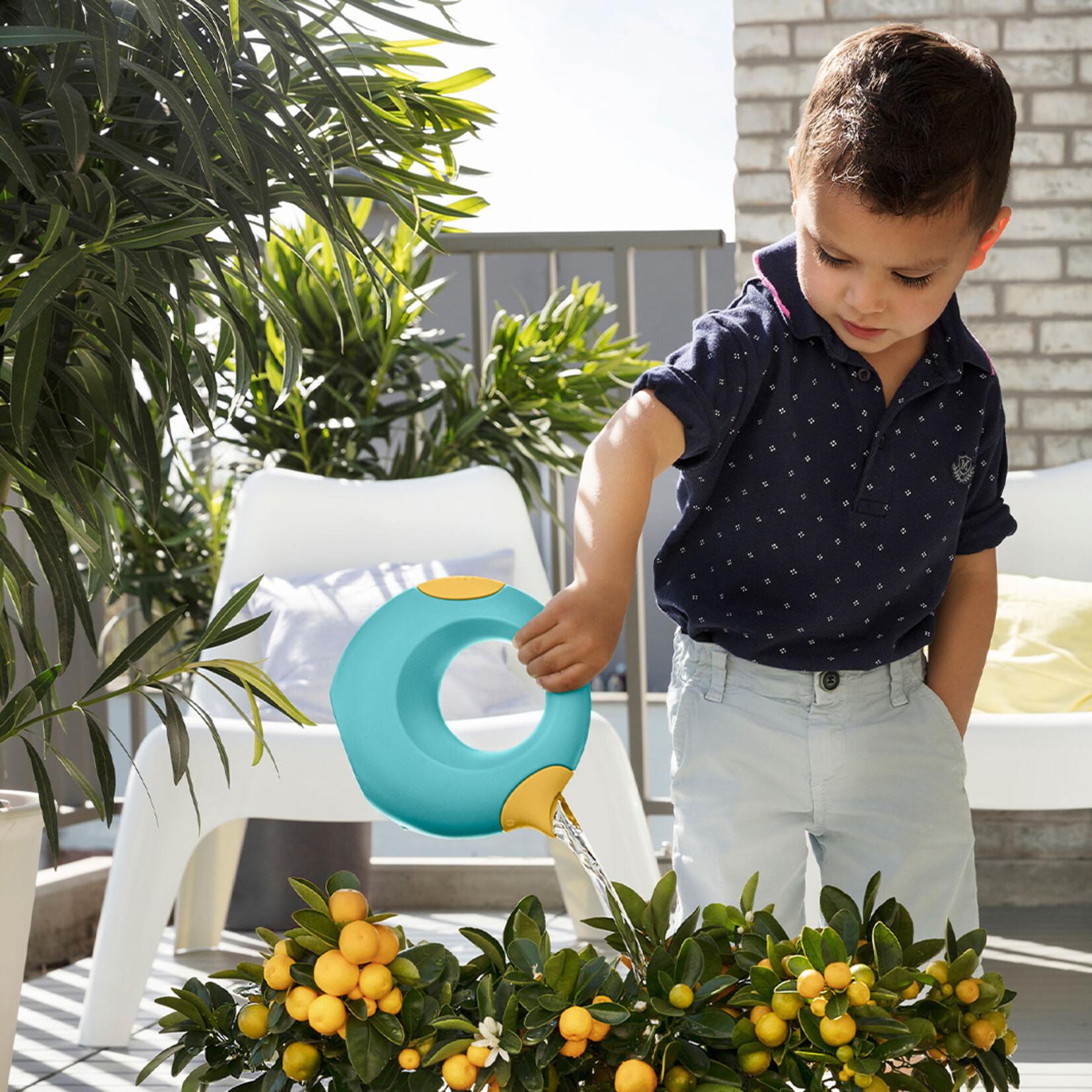 QUUT QUUT CANA WATERING CAN 0.5L - BANANA BLUE