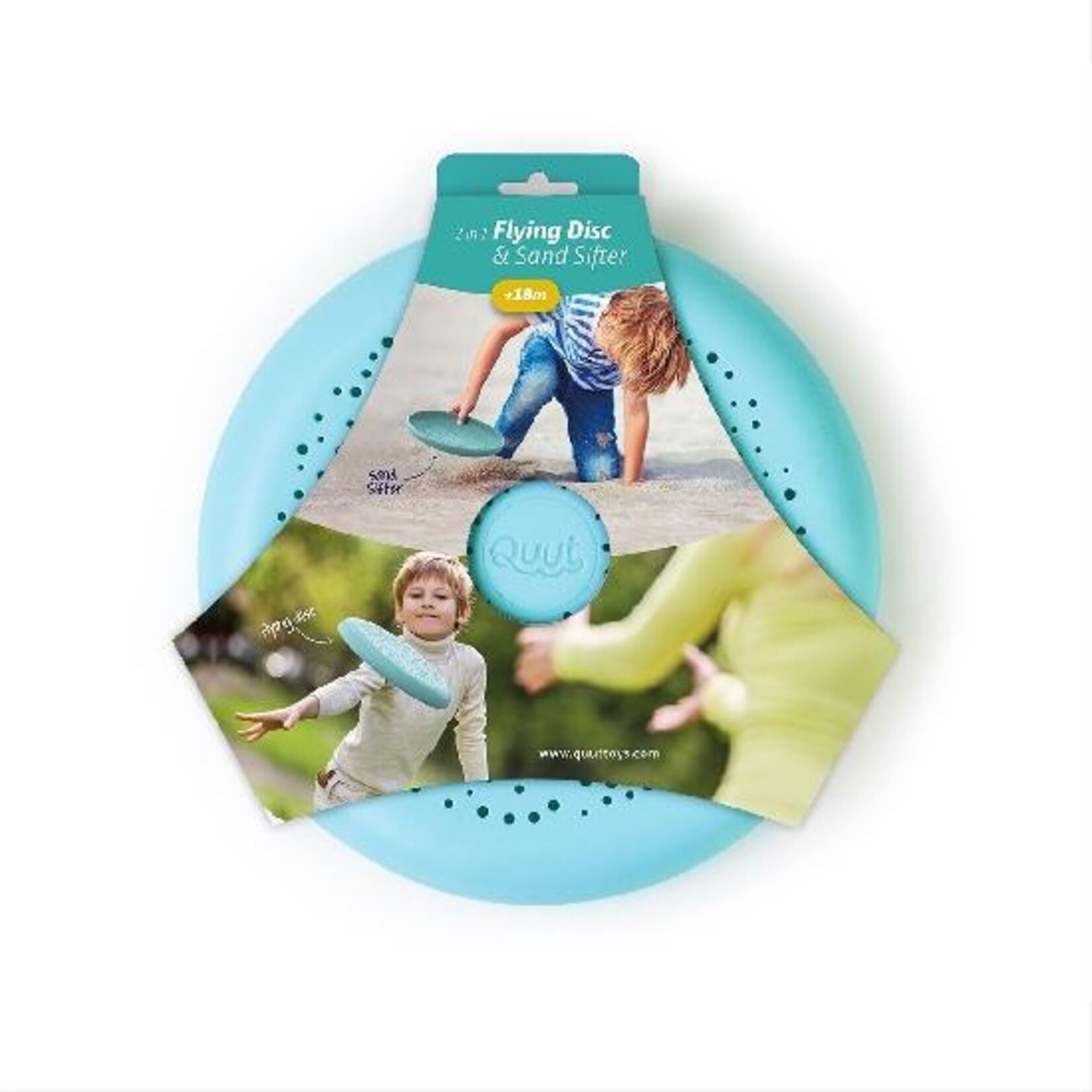 QUUT QUUT FLYING DISC & SAND SIFTER - BLUE