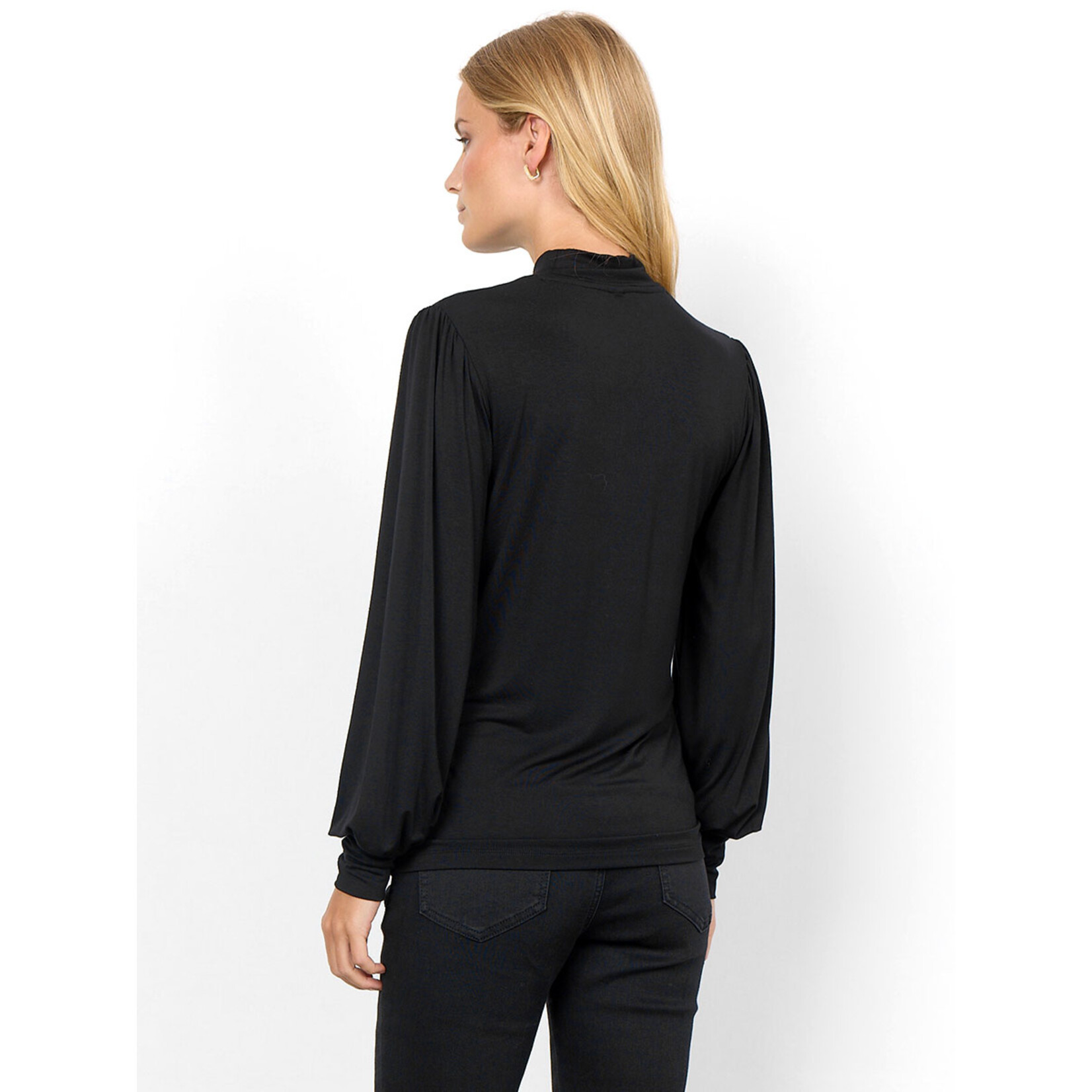 SOYA CONCEPT LONG PUFF SLEEVE MOCK NECK