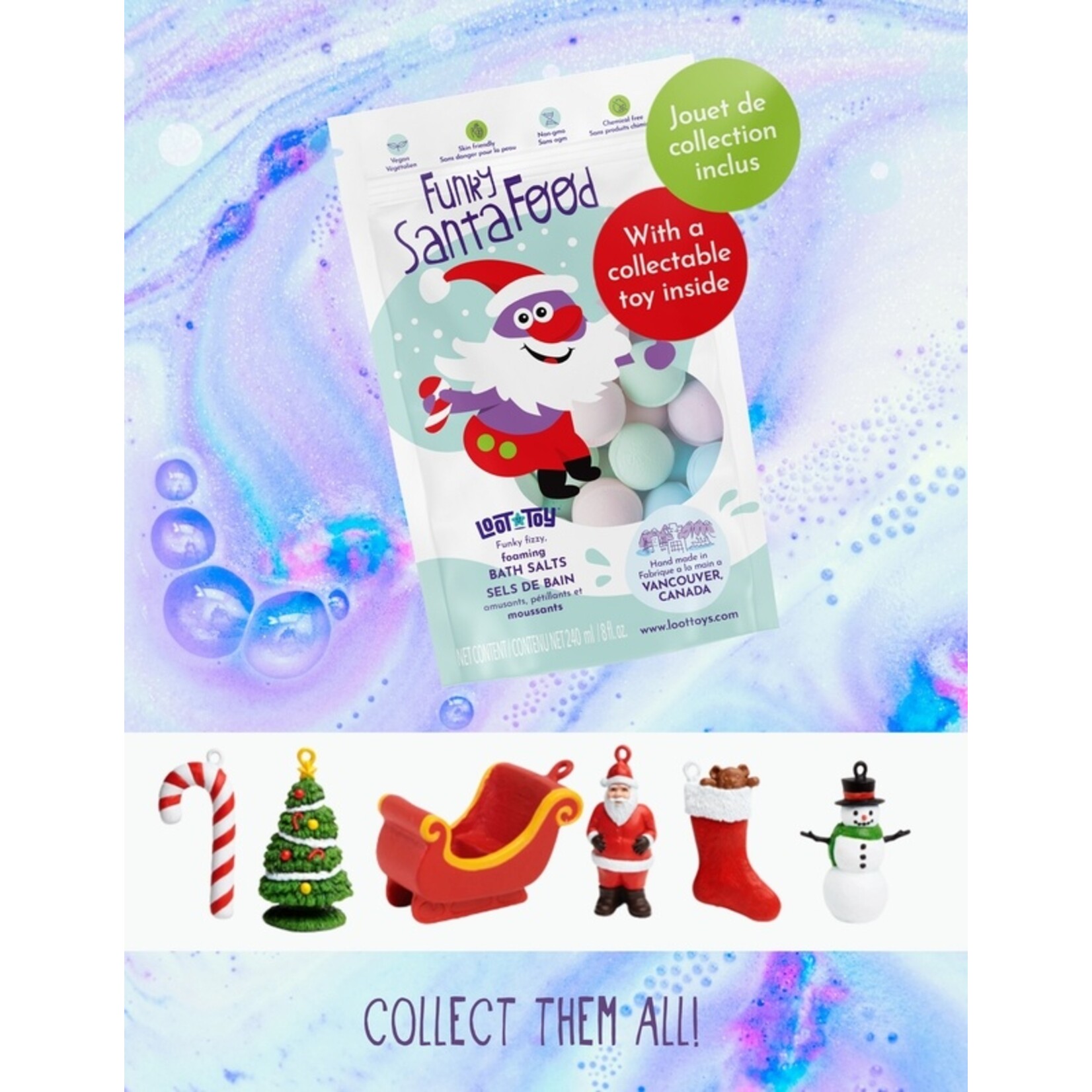 LOOT FUNKY SANTA FOOD FOAMING BATH SALTS