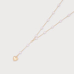 Caracol UNBOUTIQUED PEARL AND HEART NECKLACE GOLD
