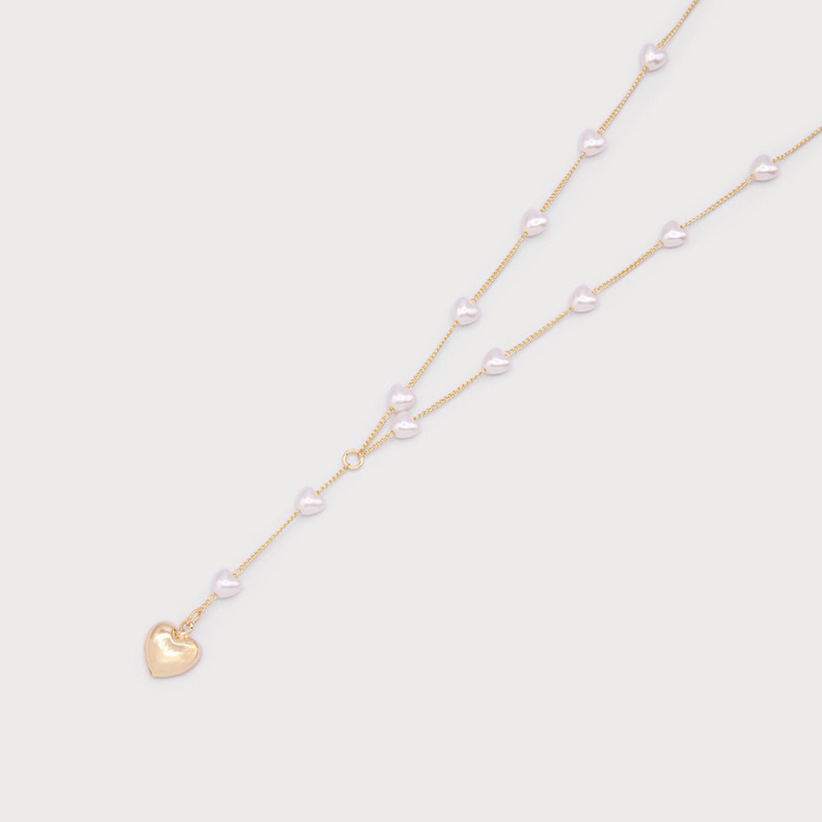 Caracol UNBOUTIQUED PEARL AND HEART NECKLACE GOLD