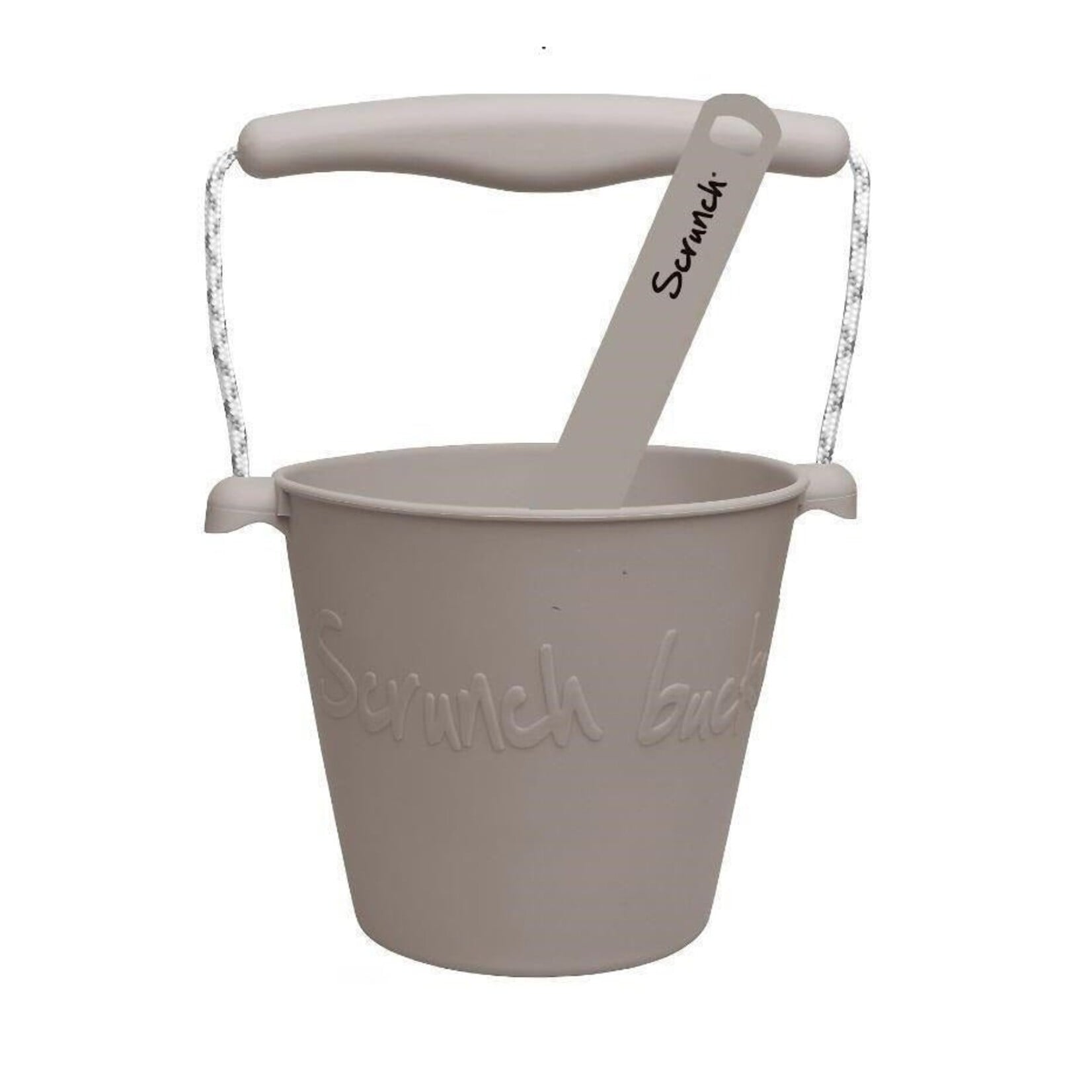 FUNKIT WORLD SCRUNCH BUCKET & SPADE WARM GREY