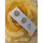 BEL JEWLERY BEL JEWELRY GOLD FOIL RESIN STUD IN GOLD