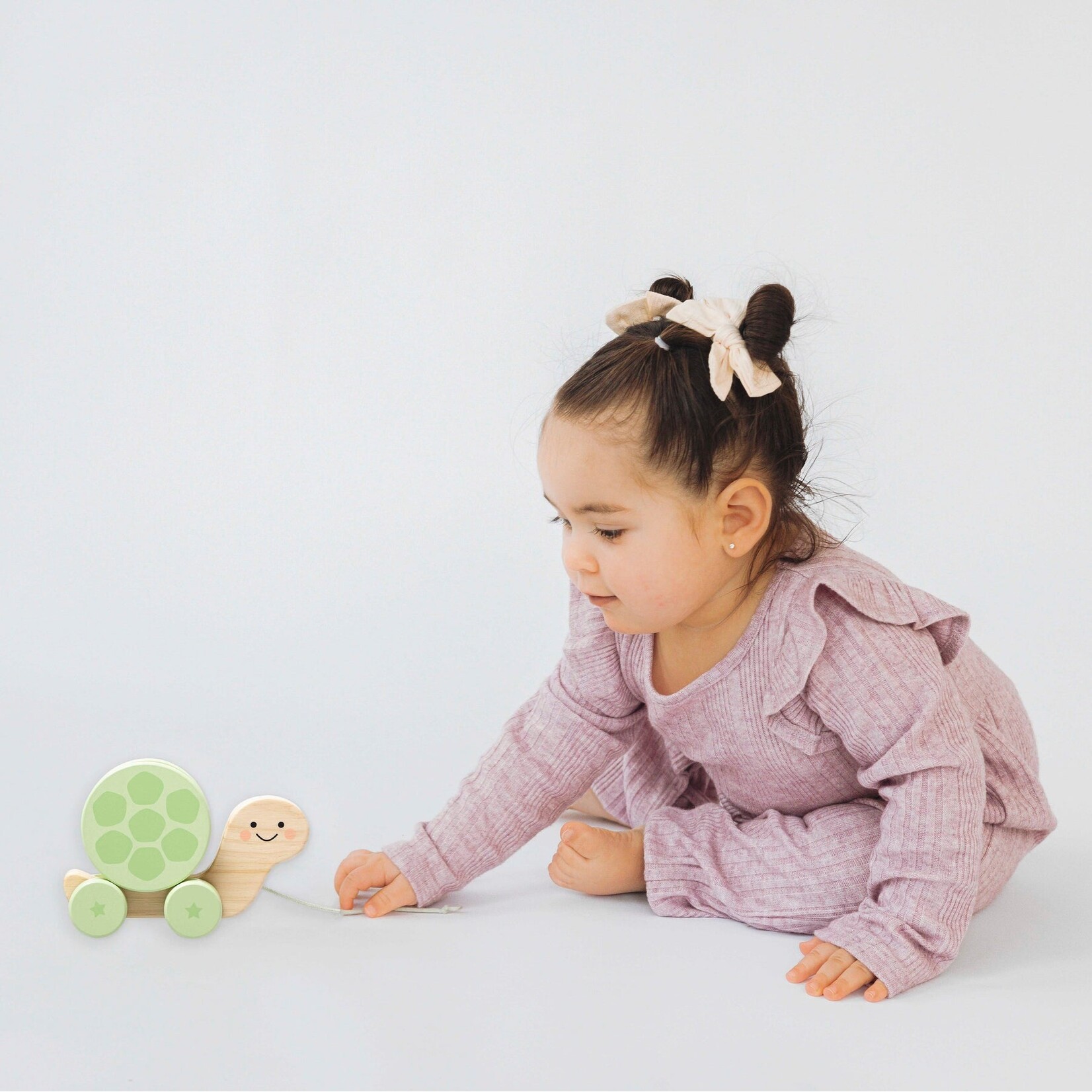 PEARHEAD WOODEN PULL TOY - TURTLE