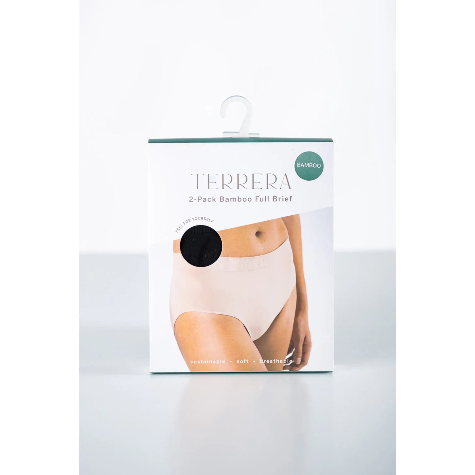 TERRERA TERRERA BAMBOO HIGH WAISTED FULL BRIEF UNDERWEAR 2 PACK