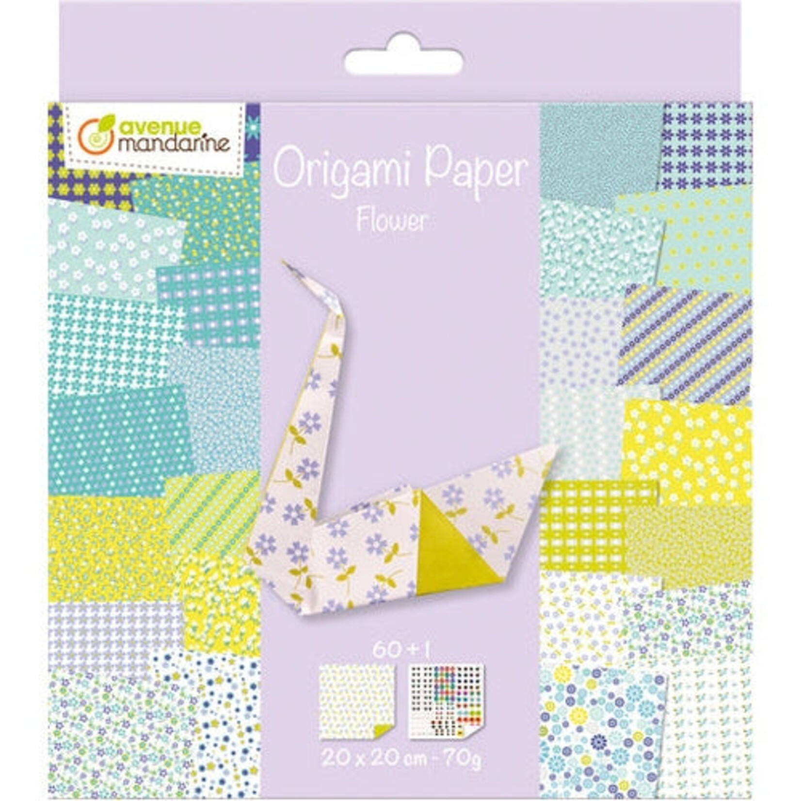 MY MANDARINE ORIGAMI PAPER - FLOWER