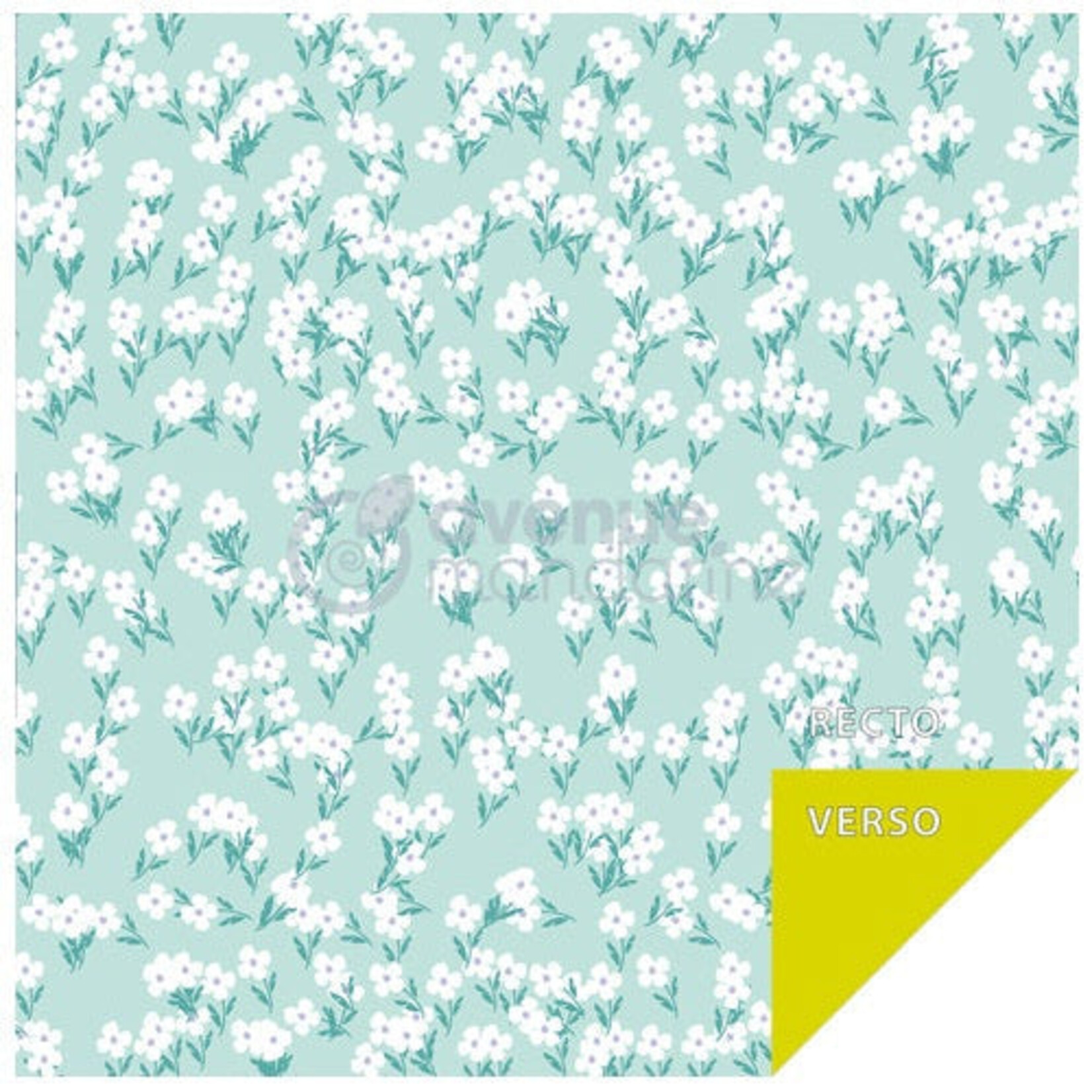 MY MANDARINE ORIGAMI PAPER - FLOWER